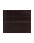GIL Men's Bifold Leather Wallet with RFID | Embossed Full-Grain Leather