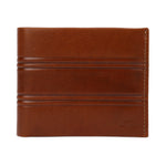 GIL Men's Bifold Leather Wallet with RFID | Embossed Full-Grain Leather