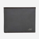 Grey Color Bifold Genuine Leather Wallet