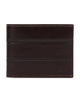 GIL Men's Bifold Leather Wallet with RFID | Embossed Full-Grain Leather
