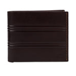 GIL Men's Bifold Leather Wallet with RFID | Embossed Full-Grain Leather