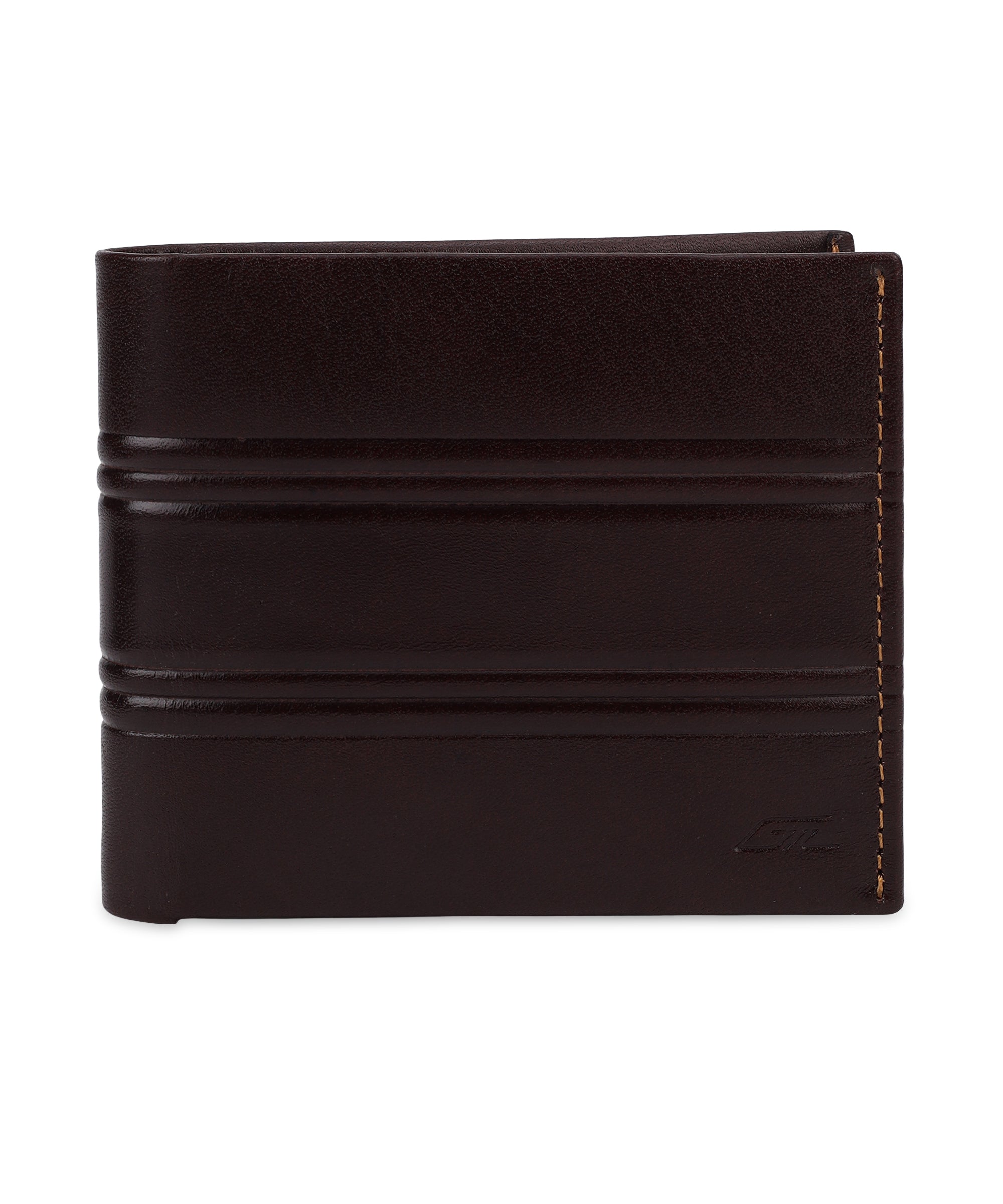 GIL Men's Bifold Leather Wallet with RFID | Embossed Full-Grain Leather
