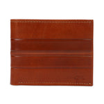 GIL Men's Bifold Leather Wallet with RFID | Embossed Full-Grain Leather