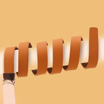 Tan Ladies Belt- 21mm Plate Buckle