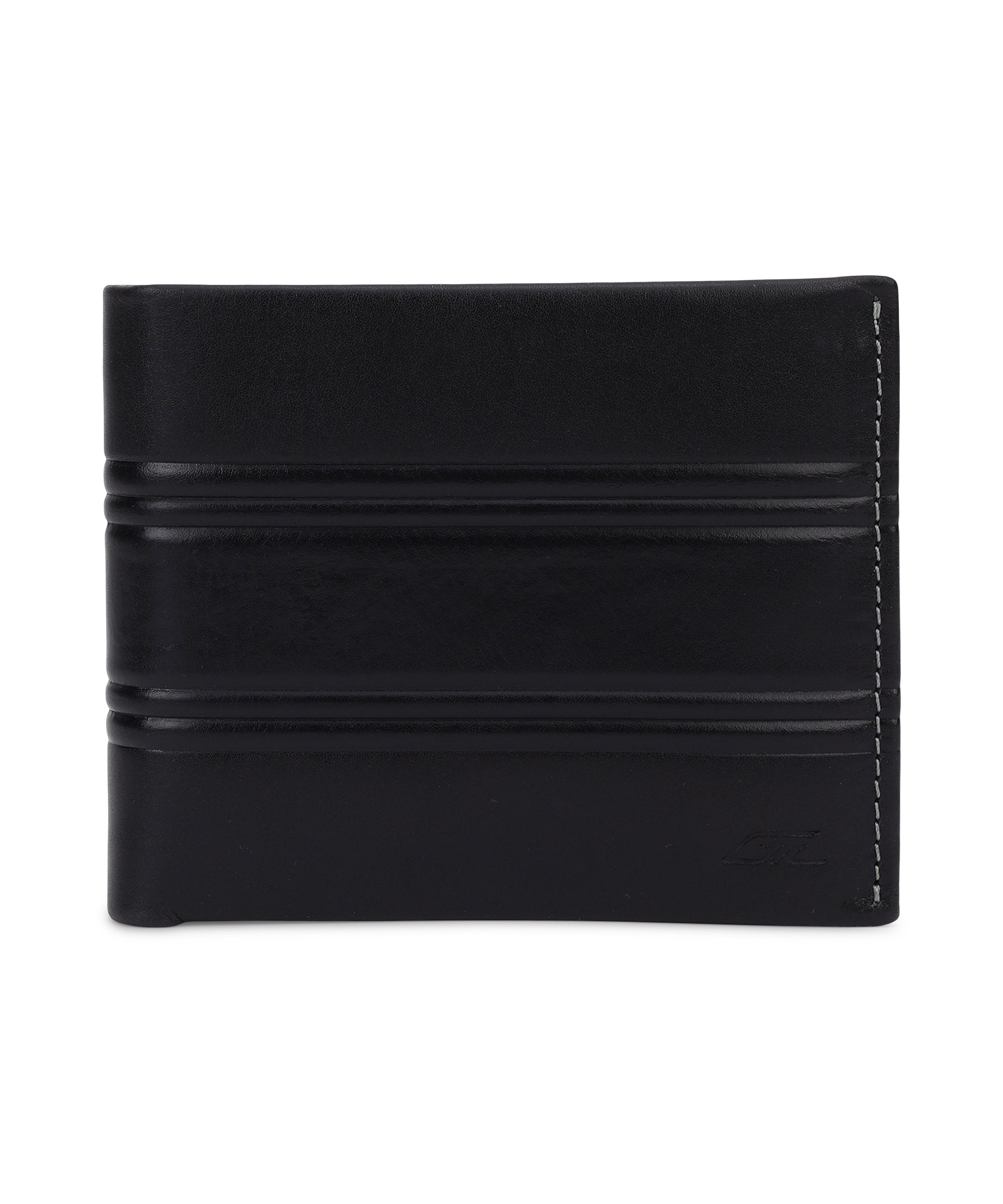 GIL Men's Bifold Leather Wallet with RFID | Embossed Full-Grain Leather