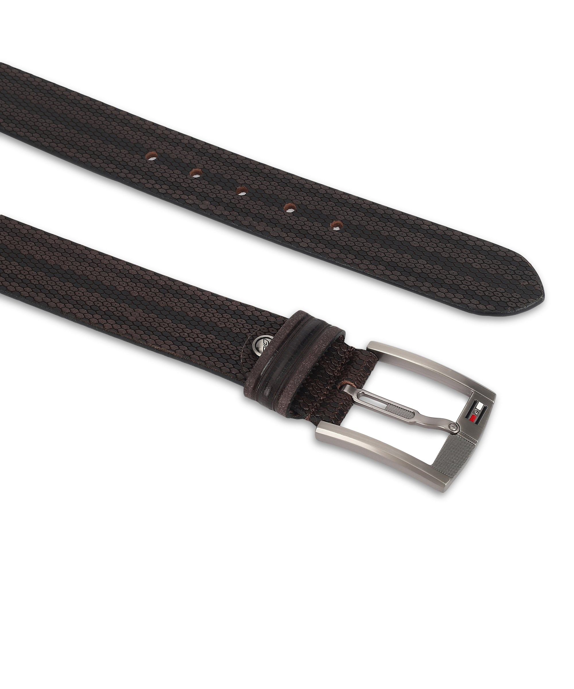 Brown Casual Men&#39;s Leather Belt- G-1277 Tango Waxy