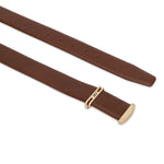 GIL Signature Profile Men's Leather Belt Tan | Wrinkle-free | Texas Classic