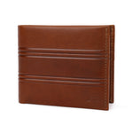 GIL Men's Bifold Leather Wallet with RFID | Embossed Full-Grain Leather