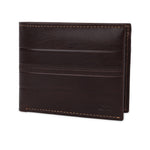 GIL Men's Bifold Leather Wallet with RFID | Embossed Full-Grain Leather