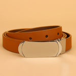 Tan Ladies Belt- 21mm Plate Buckle