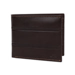 GIL Men's Bifold Leather Wallet with RFID | Embossed Full-Grain Leather