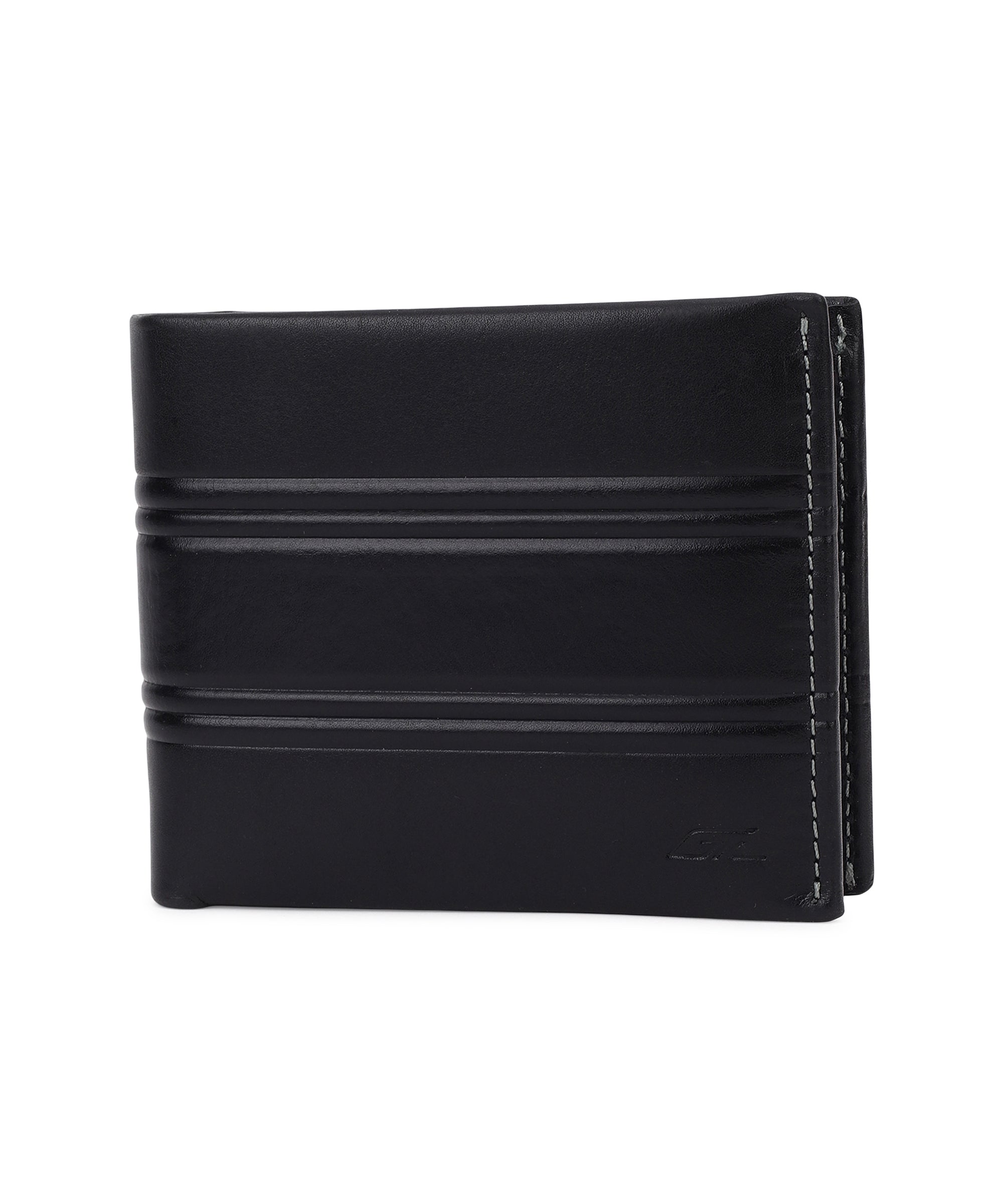 GIL Men's Bifold Leather Wallet with RFID | Embossed Full-Grain Leather