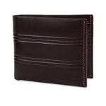 GIL Men's Bifold Leather Wallet with RFID | Embossed Full-Grain Leather