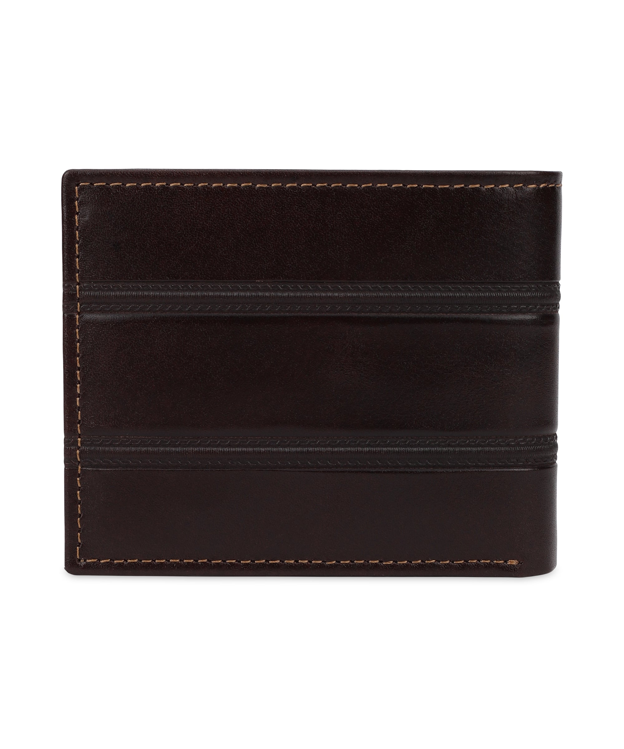 GIL Men's Bifold Leather Wallet with RFID | Embossed Full-Grain Leather