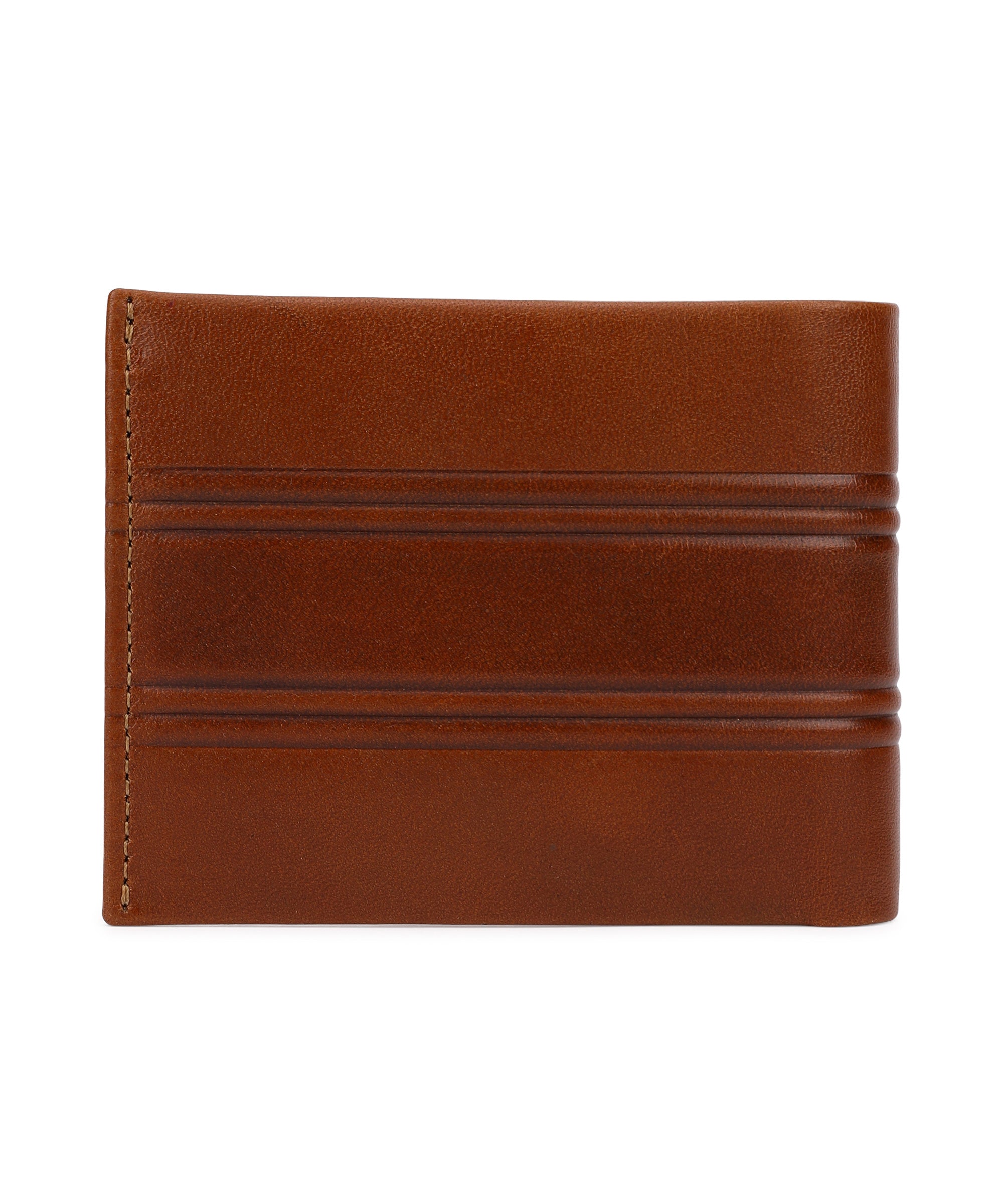 GIL Men's Bifold Leather Wallet with RFID | Embossed Full-Grain Leather