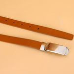 Tan Ladies Belt- 21mm Plate Buckle
