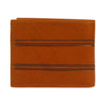 GIL Men's Bifold Leather Wallet with RFID | Embossed Full-Grain Leather
