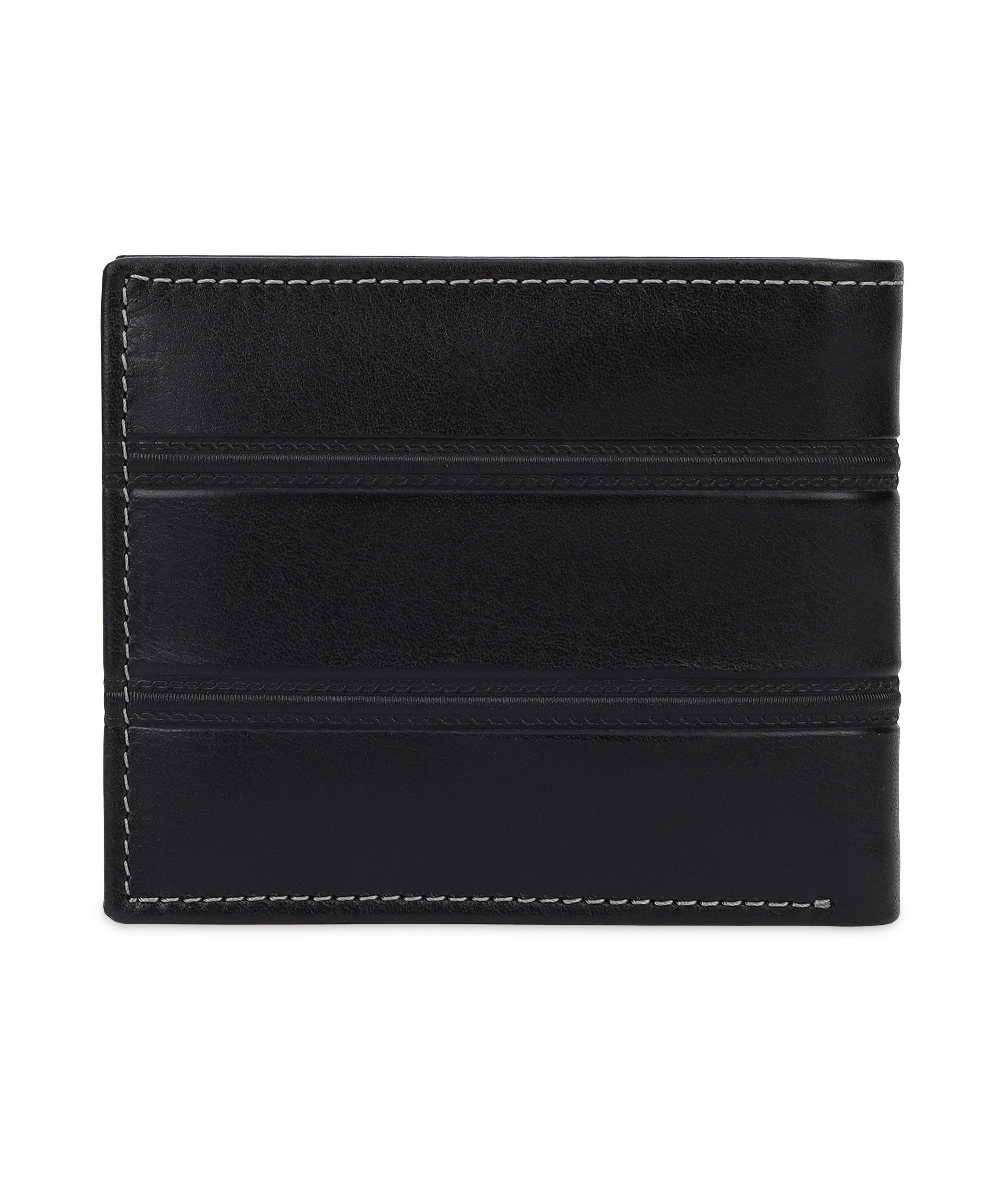 GIL Men's Bifold Leather Wallet with RFID | Embossed Full-Grain Leather