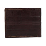 GIL Men's Bifold Leather Wallet with RFID | Embossed Full-Grain Leather