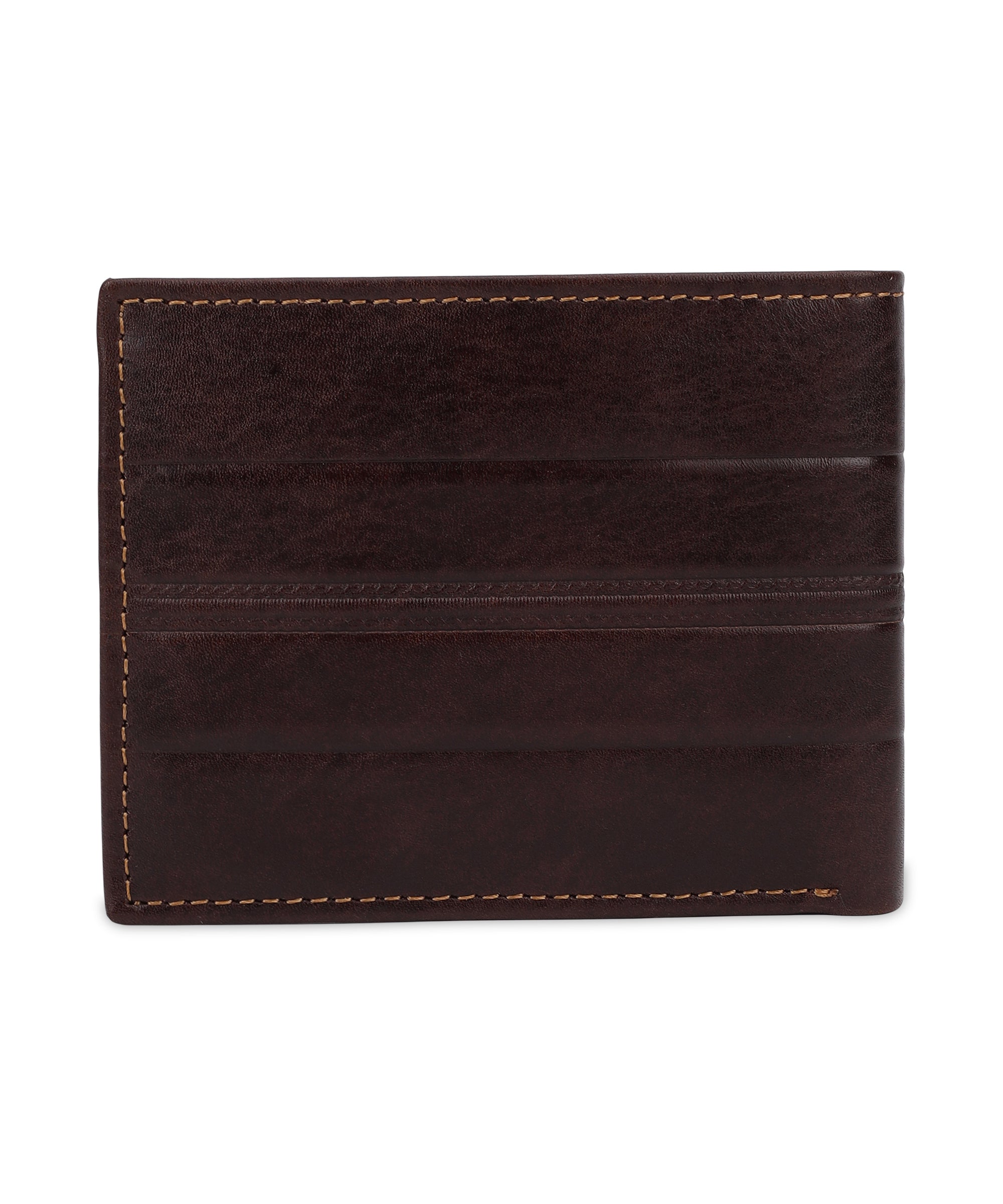 GIL Men's Bifold Leather Wallet with RFID | Embossed Full-Grain Leather