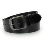 GIL Casual Men's Full-Grain Leather Belt with Antique Buckle | Waxy Marble
