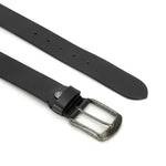 GIL Casual Men's Full-Grain Leather Belt with Antique Buckle | Waxy Marble