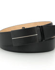 GIL Signature Auto-lock Men's Leather Belt | Wrinkle-free | With Leather Cleaning Cream