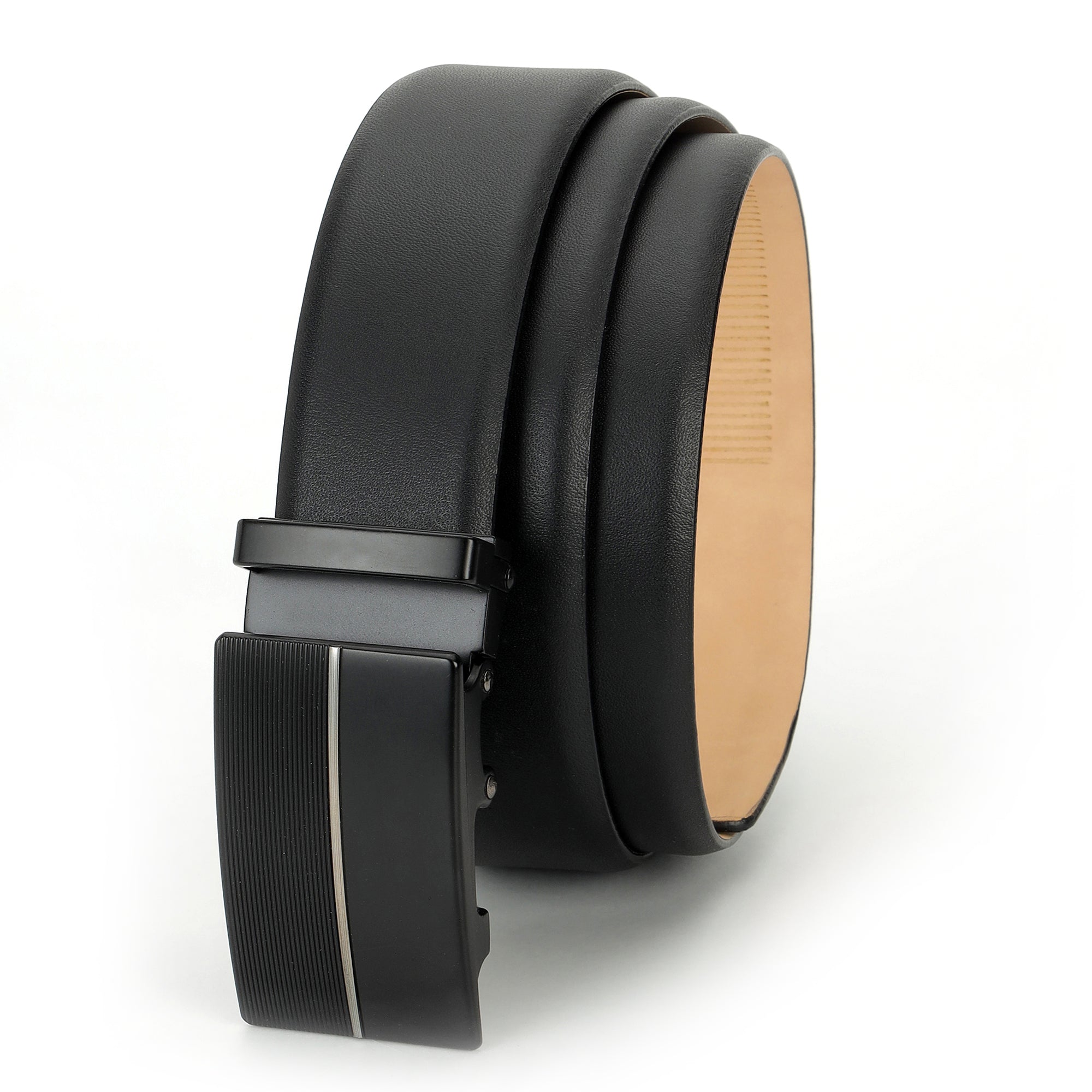 GIL Signature Auto-lock Men&#39;s Leather Belt | Wrinkle-free | With Leather Cleaning Cream