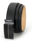 GIL Signature Auto-lock Men's Leather Belt | Wrinkle-free | With Leather Cleaning Cream