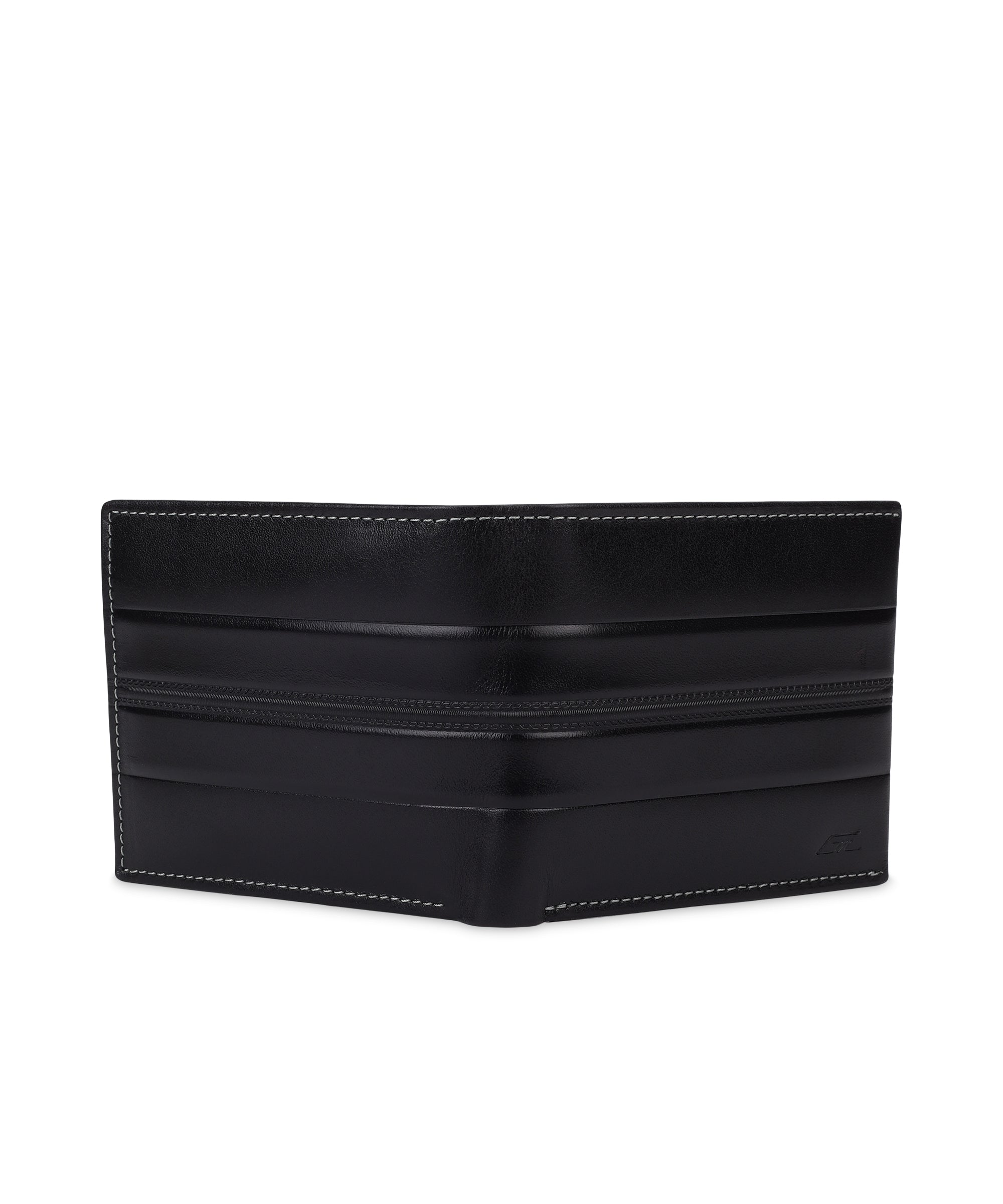 GIL Men's Bifold Leather Wallet with RFID | Embossed Full-Grain Leather