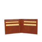 GIL Men's Bifold Leather Wallet with RFID | Embossed Full-Grain Leather