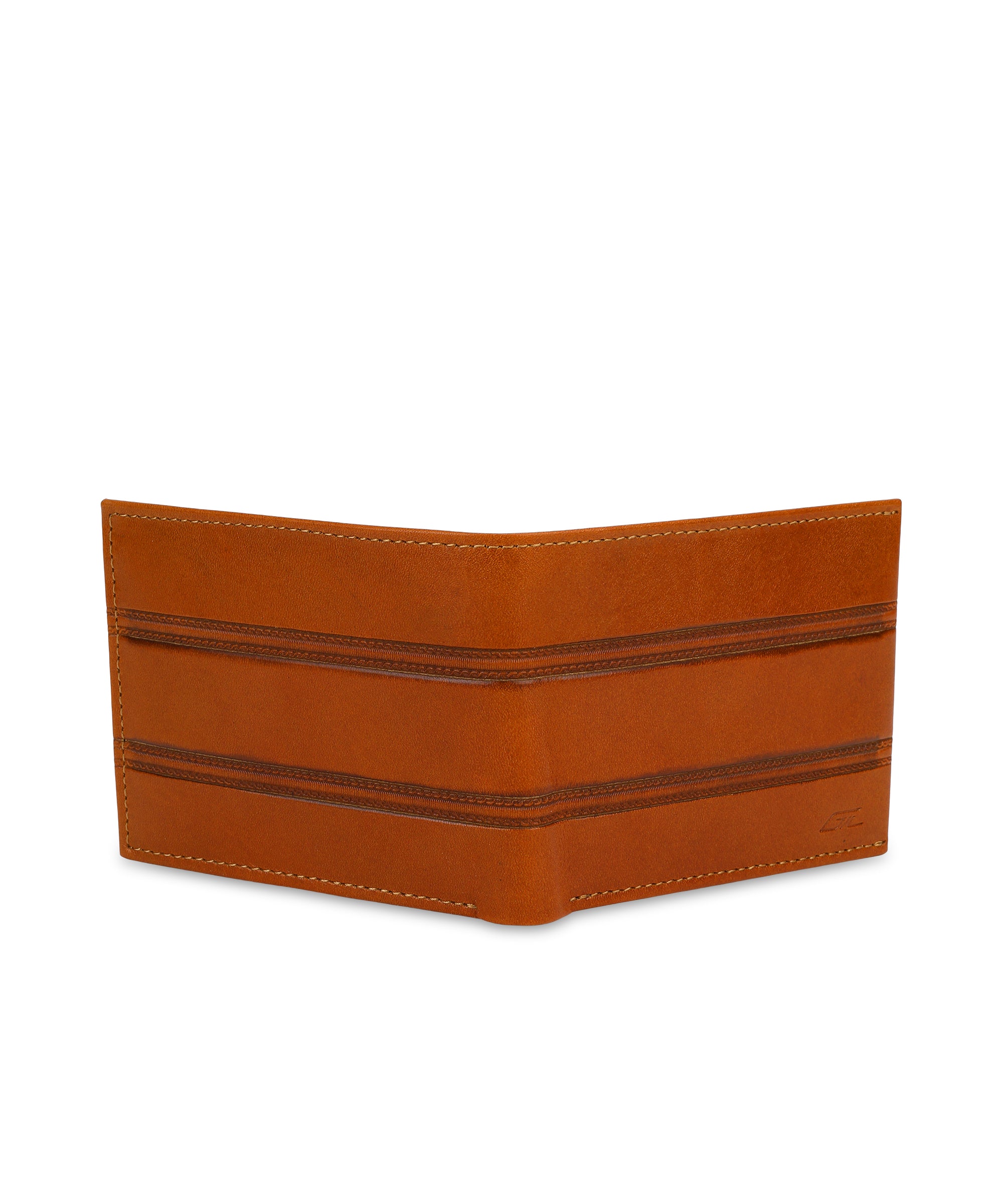 GIL Men's Bifold Leather Wallet with RFID | Embossed Full-Grain Leather