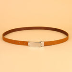 Tan Ladies Belt- 21mm Plate Buckle