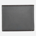 Grey Color Bifold Genuine Leather Wallet