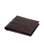 GIL Men's Bifold Leather Wallet with RFID | Embossed Full-Grain Leather