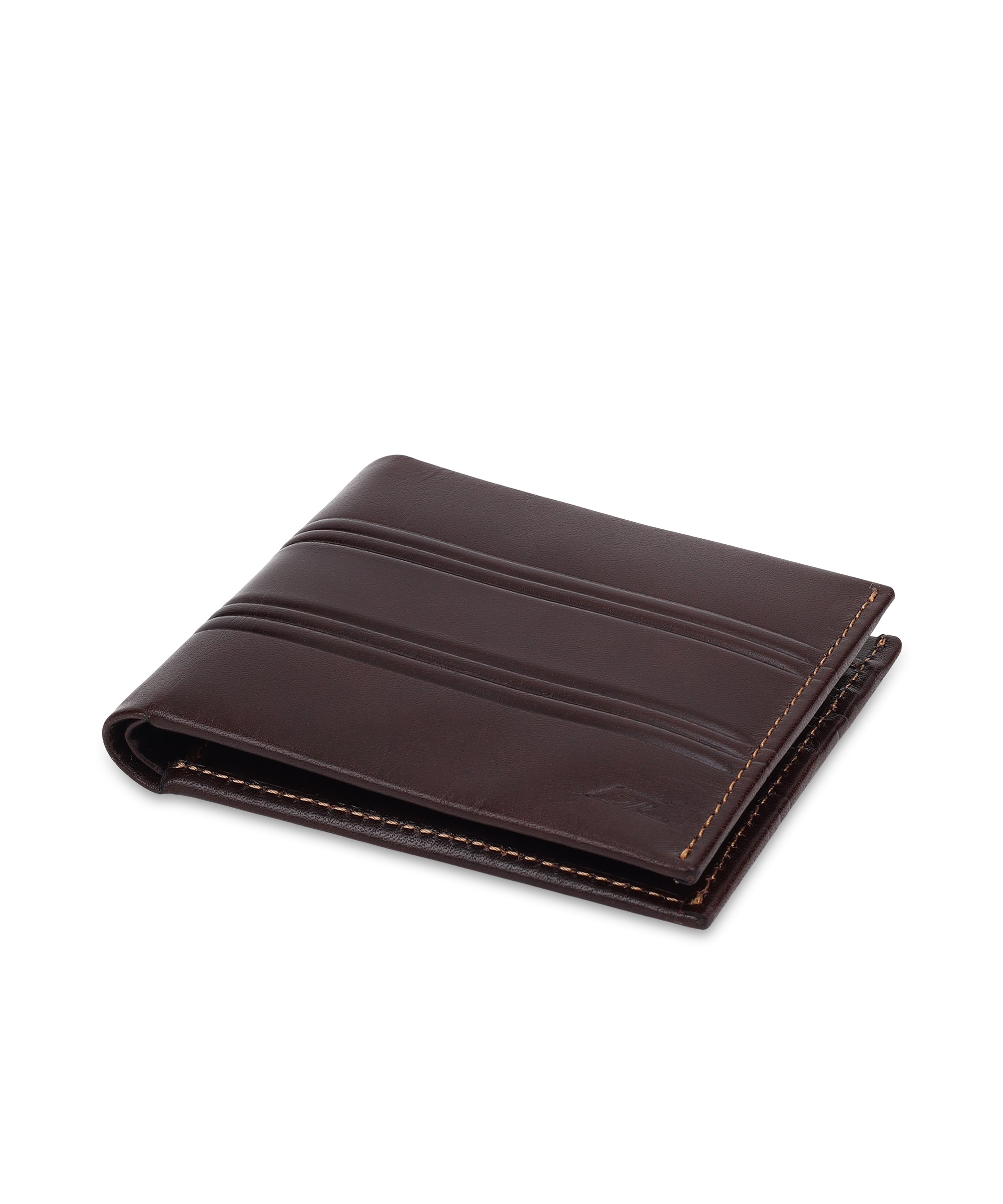 GIL Men's Bifold Leather Wallet with RFID | Embossed Full-Grain Leather