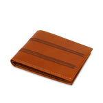 GIL Men's Bifold Leather Wallet with RFID | Embossed Full-Grain Leather