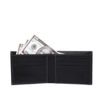 GIL Men's Bifold Leather Wallet with RFID | Embossed Full-Grain Leather