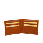 GIL Men's Bifold Leather Wallet with RFID | Embossed Full-Grain Leather