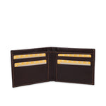 GIL Men's Bifold Leather Wallet with RFID | Embossed Full-Grain Leather