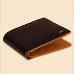 Signature Brown Leather Belt, Wallet & Keychain Combo