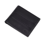 GIL Men's Bifold Leather Wallet with RFID | Embossed Full-Grain Leather