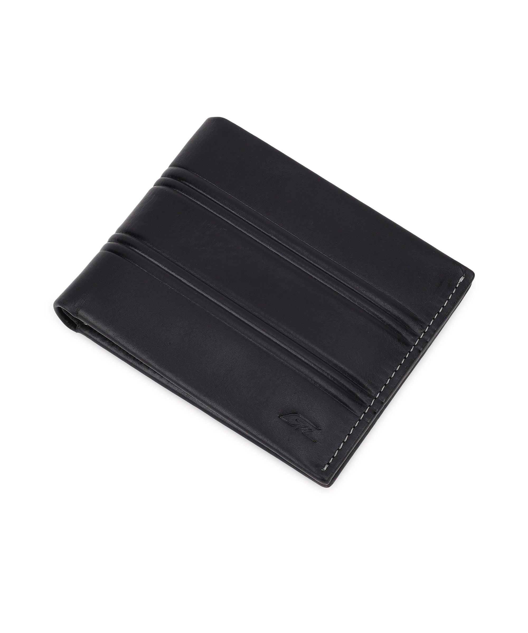 GIL Men's Bifold Leather Wallet with RFID | Embossed Full-Grain Leather