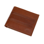 GIL Men's Bifold Leather Wallet with RFID | Embossed Full-Grain Leather