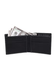 GIL Men's Bifold Leather Wallet with RFID | Embossed Full-Grain Leather