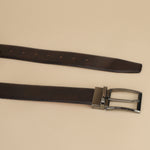 Tan Leather Belt, Wallet & Keychain Combo