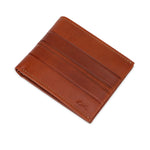 GIL Men's Bifold Leather Wallet with RFID | Embossed Full-Grain Leather