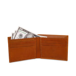 GIL Men's Bifold Leather Wallet with RFID | Embossed Full-Grain Leather