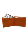 GIL Men's Bifold Leather Wallet with RFID | Embossed Full-Grain Leather