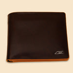 Signature Brown Leather Belt, Wallet & Keychain Combo